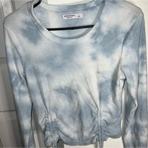 Arizona Cropped Long Sleeve Tie Dye Top